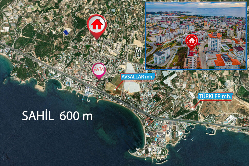 Roof Duplex With View For Sale in Avsallar Alanya (ID: 94-25)
